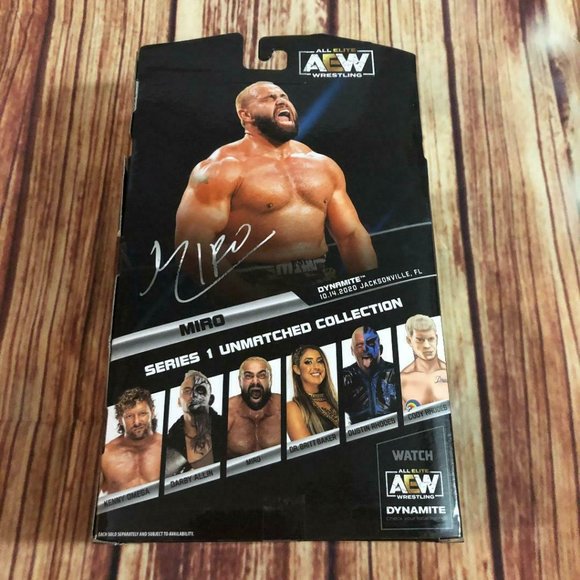 *NEW* AEW Unmatched Series 1 MIRO All Elite Wrestling Action Figure - Picture 3 of 3